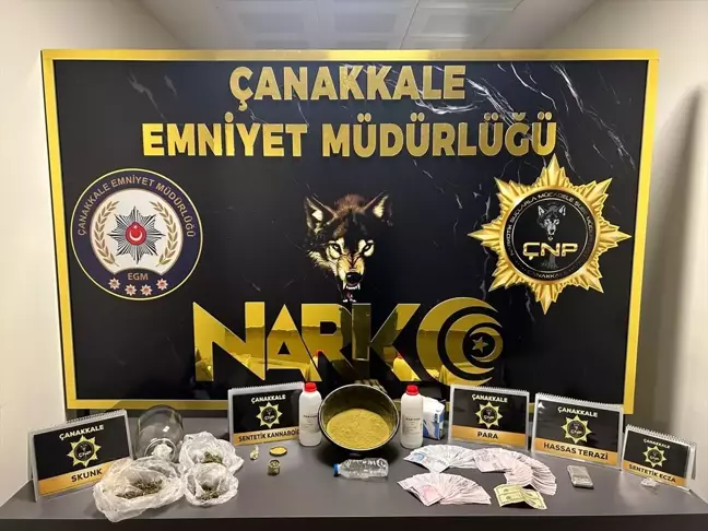 Çanakkale'de Uyuşturucu Operasyonu: 683 Gram Sentetik Uyuşturucu Ele Geçirildi