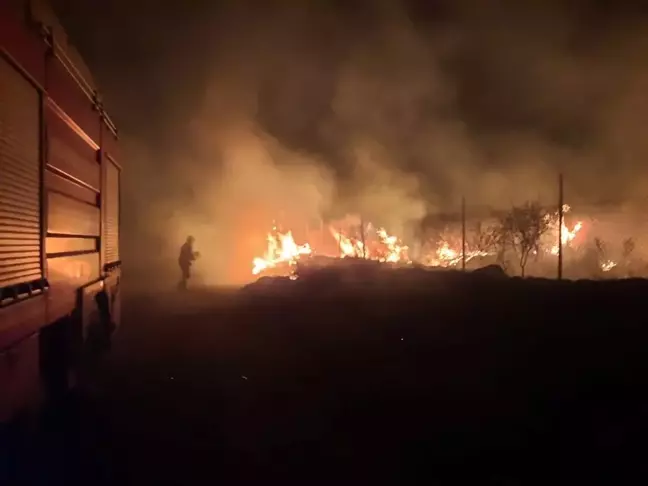 Hatay'ın Erzin İlçesinde Yangın Söndürüldü