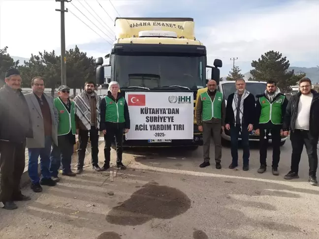 Kütahya'dan Suriye'ye Yardım Tırı Gönderildi