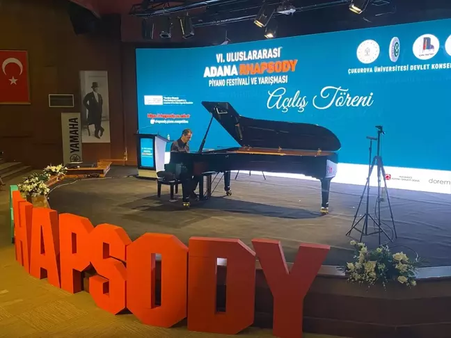 6. Uluslararası Adana Rhapsody Piyano Festivali Başladı