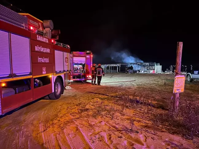 Sakarya'nın Karasu İlçesinde İşletme Yangını