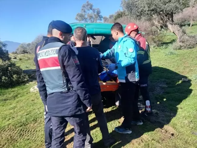 Zeytin Toplamak İçin Çıktığı Duvarından Düşen Kişi Yaralandı