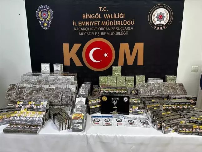 Bingöl'de Uyuşturucu ve Kaçakçılık Operasyonu: 7 Gözaltı