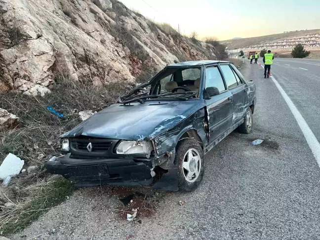 Adıyaman'da Takla Atan Otomobilde 1 Kişi Yaralandı