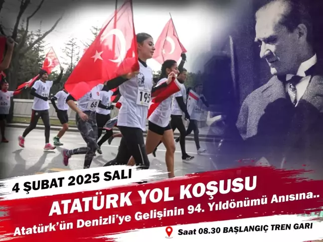 Denizli'de Atatürk Koşusu Düzenlenecek