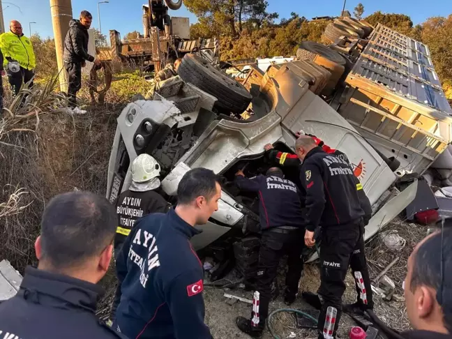 Kuşadası'nda Tır Kazası: 1 Ölü, 3 Yaralı