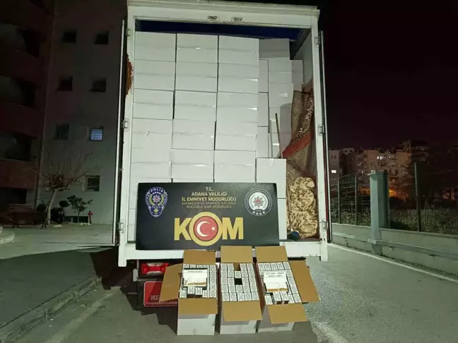 Adana'da 7.5 Milyon Adet Kaçak Makaron Ele Geçirildi