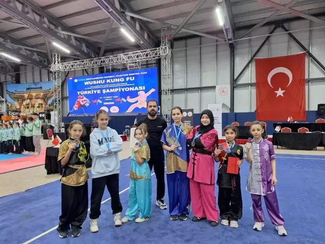 Karamanlı Wushu Sporcuları Türkiye Şampiyonası'nda Başarı Elde Etti