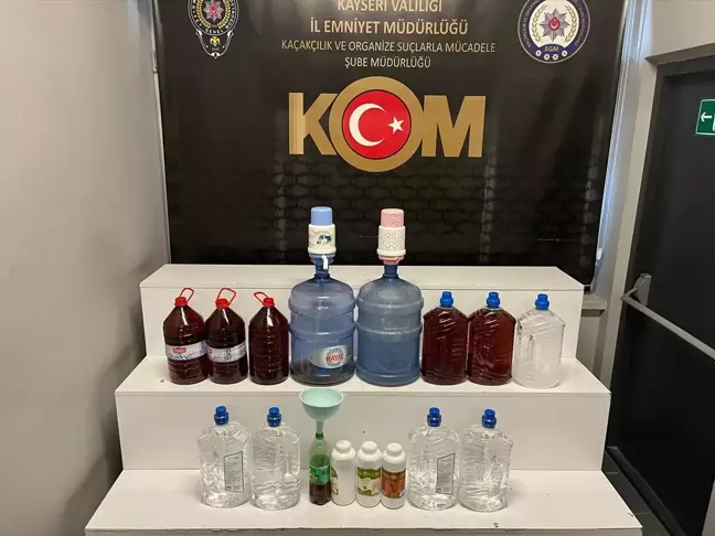 Kayseri'de Sahte İçki Operasyonu: 1 Gözaltı