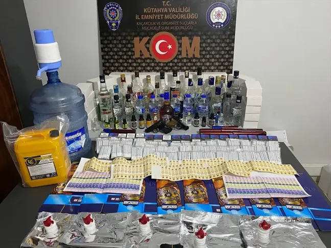 Tavşanlı'da Sahte İçki Üretimi Önüne Geçildi: 2 Tutuklama