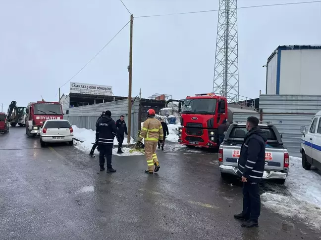 Nevşehir'de Geri Dönüşüm İşletmesinde Yangın