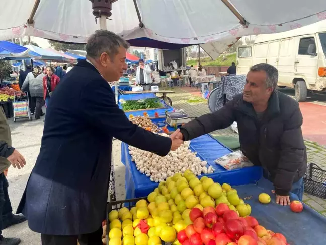 AYESOB Başkanı Künkcü'den Pazarcı Esnafına Destek Ziyareti