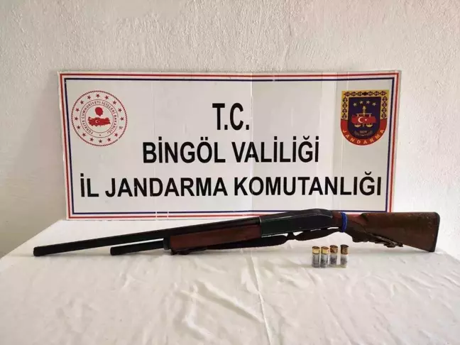 Bingöl'de Jandarma Operasyonu: 2 Tüfek Ele Geçirildi