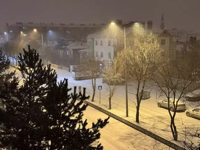 Erzurum ve Kars'ta Kar Yağışı Etkili Oluyor