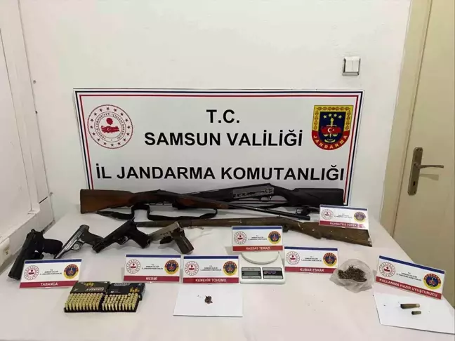 Samsun'da Uyuşturucu ve Silah Operasyonu: 2 Kişi Yakalandı