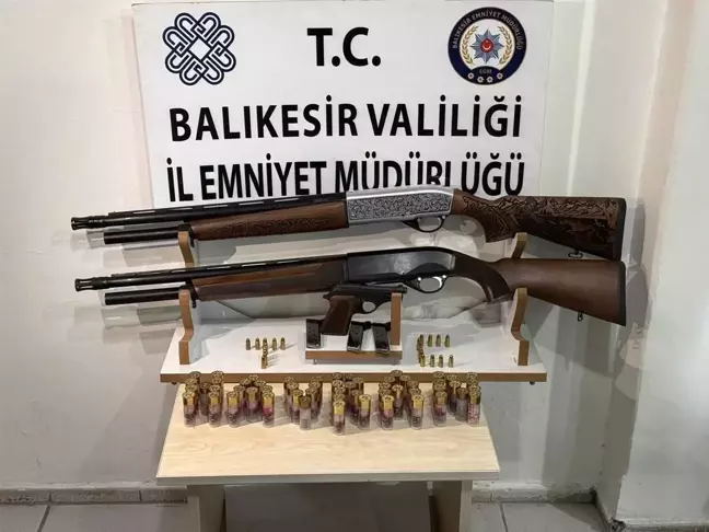 Balıkesir'de Ruhsatsız Silah Operasyonu