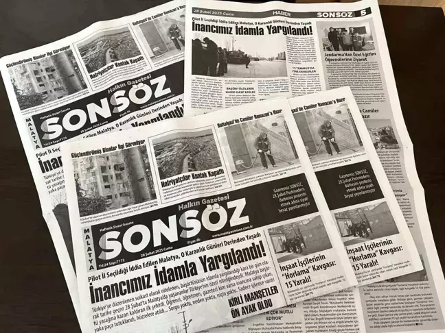 Sonsöz Gazetesi, 28 Şubat Darbesi'ni Kınamak İçin Siyah-Beyaz Yayınladı