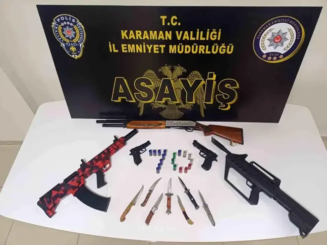 Karaman'da Asayiş Uygulamalarında 146 Bin Makaron Ele Geçirildi