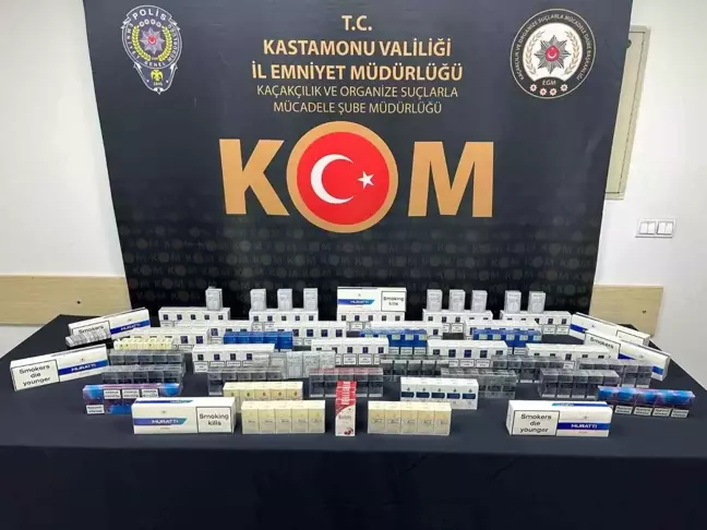 Kastamonu'da Gümrük Kaçağı 448 Paket Sigara Ele Geçirildi