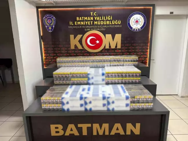 Batman'da Kaçak Sigara Operasyonu: 5 Bin 380 Paket Ele Geçirildi