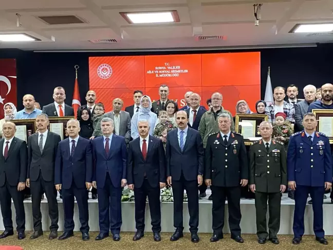 Konya'da Devlet Övünç Madalyası Tevcih Töreni düzenlendi