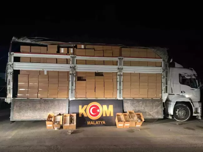 Malatya'da 7 Milyon 250 Bin Makaron Ele Geçirildi