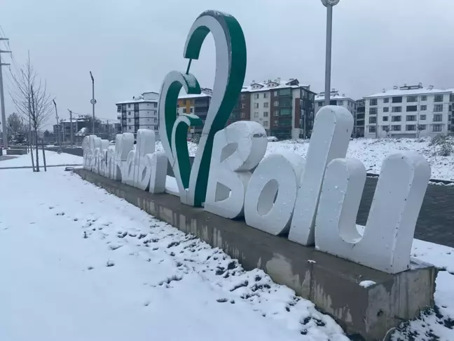 Bolu nisan ayında beyaza büründü
