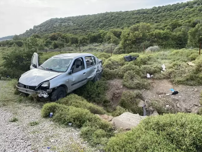 Çanakkale'de Otomobilin Şarampole Devrilmesi Sonucu 4 Yaralı