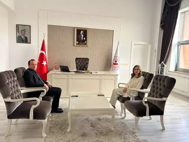 Gökçebey Kaymakamı Kahraman Şıktaş, Korgun Kaymakamını Gür'ü ziyaret etti