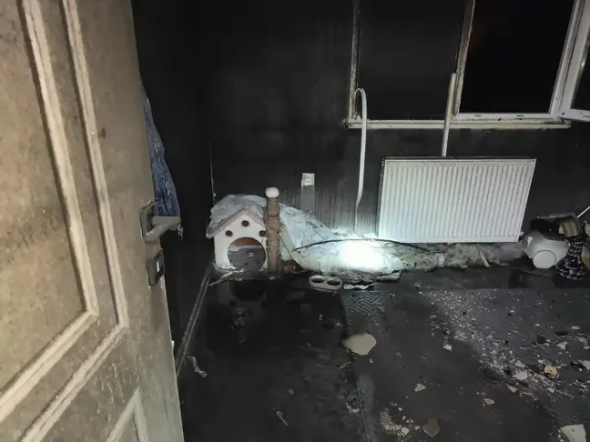 Balıkesir'de Apartmanda Yangın: Kedi Kurtarıldı