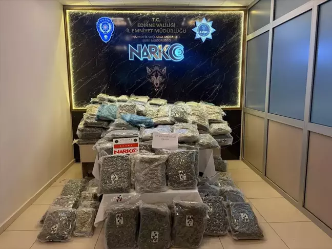 Edirne'de Uyuşturucu Operasyonu: 171 Kilogram Ele Geçirildi
