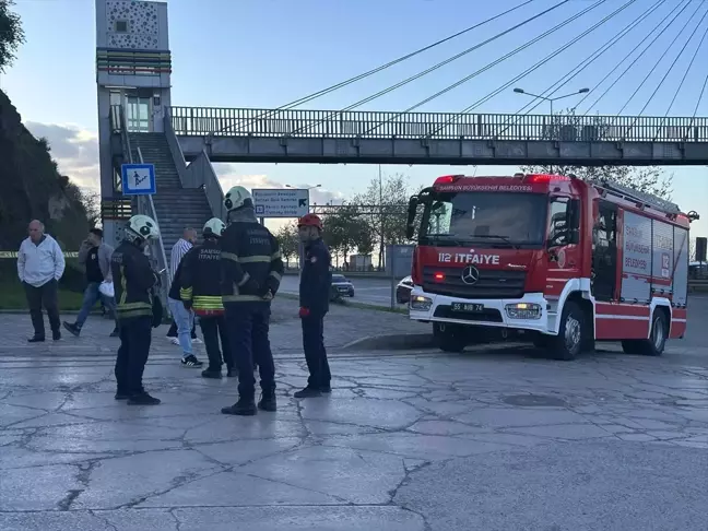 Samsun'da Heyelan Nedeniyle Bina Tahliye Edildi