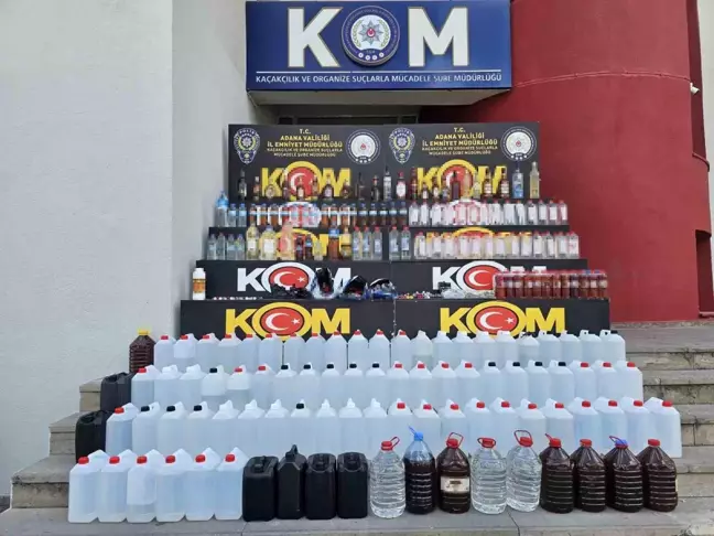Adana'da Kaçak İçki Operasyonu: 660 Litre Ele Geçirildi