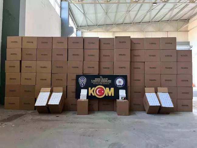 Adana'da 5 Milyon TL Değerinde Kaçak Makaron Ele Geçirildi