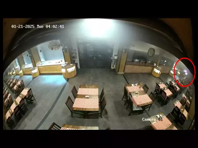 Bolu'daki otel faciasında yangının çıkış anı kamerada
