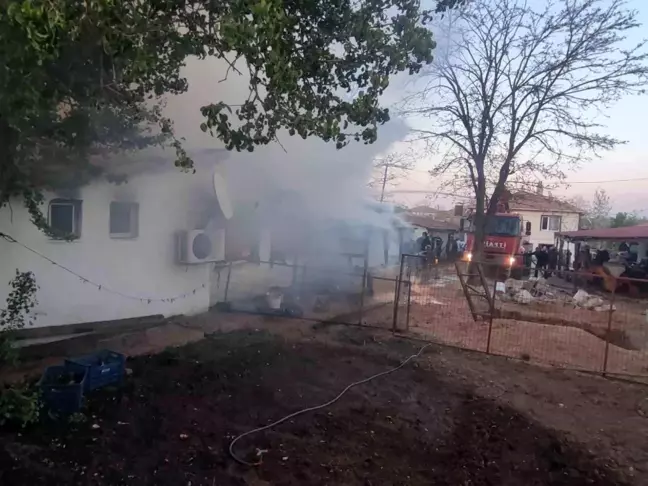 Kırklareli'nde Müstakil Evde Yangın Çıktı