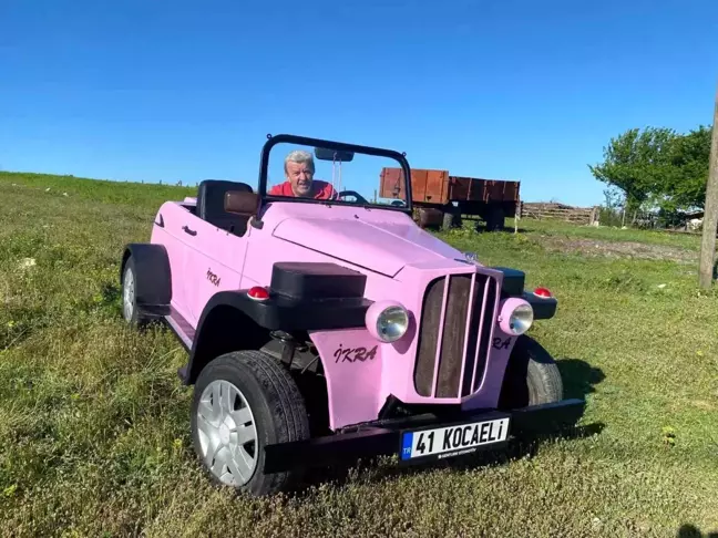 Emekli Kaporta Ustası, Çapa Makinesi Motoru ile Klasik Görünümlü Araç Yaptı