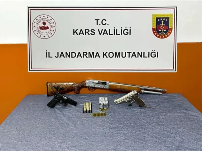 Arpaçay'da Silah ve Mühimmat Ele Geçirildi, 1 Gözaltı