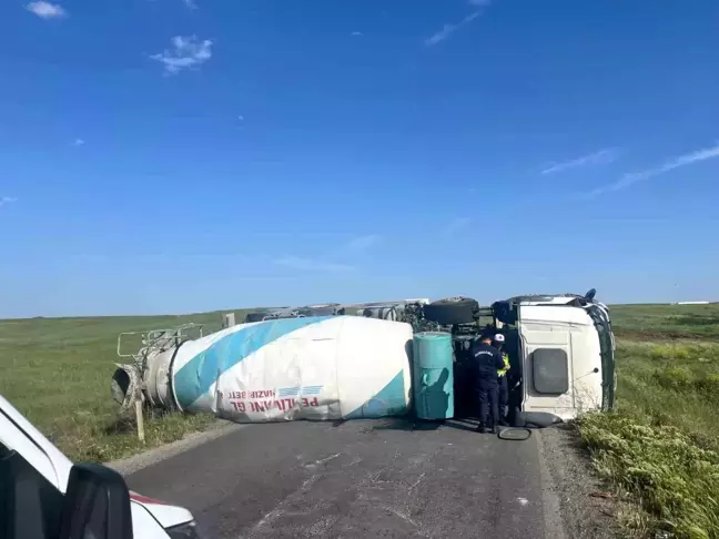 Tekirdağ'da Beton Mikserinin Devrilmesi Sonucu 1 Kişi Yaralandı