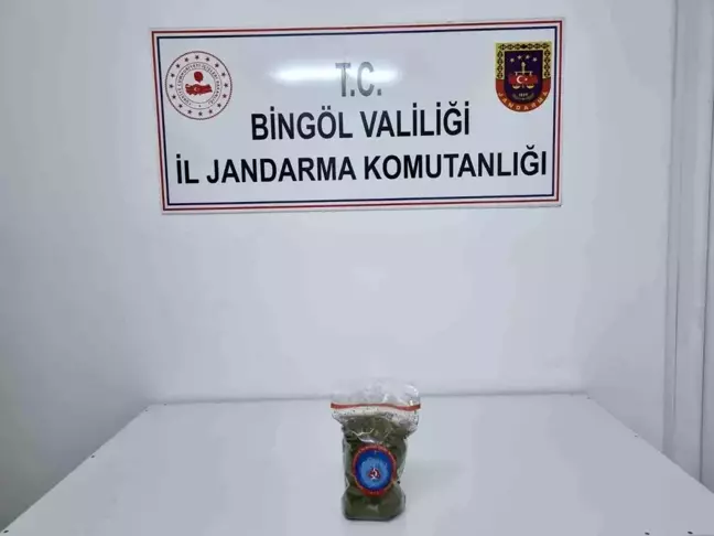 Bingöl'de Jandarma Operasyonu: 444 Gram Esrar Ele Geçirildi