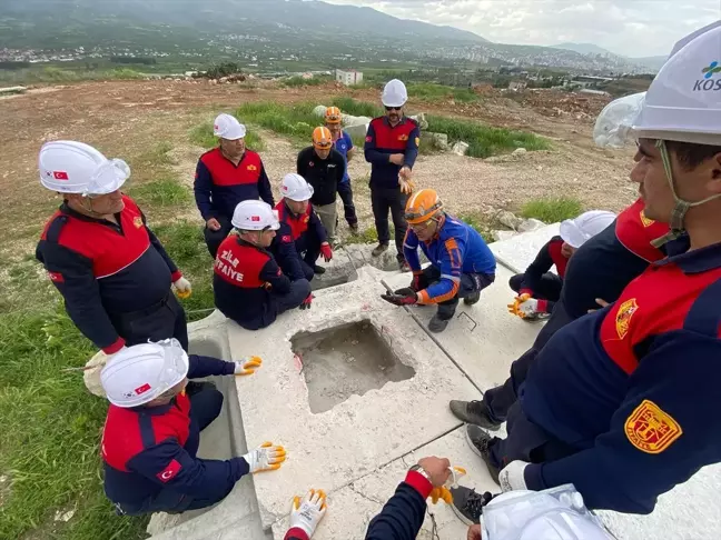 Tokat'ta AFAD Ekiplerinden İtfaiyecilere Eğitim