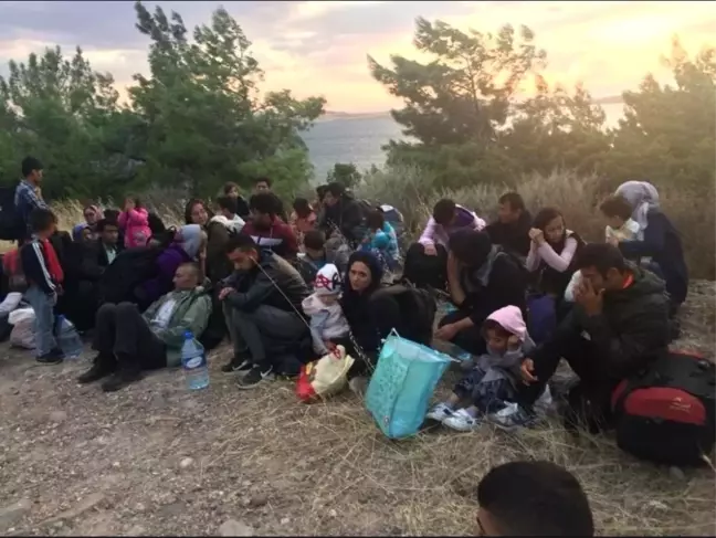 Ayvalık'ta 48 göçmen 3 organizatör yakalandı