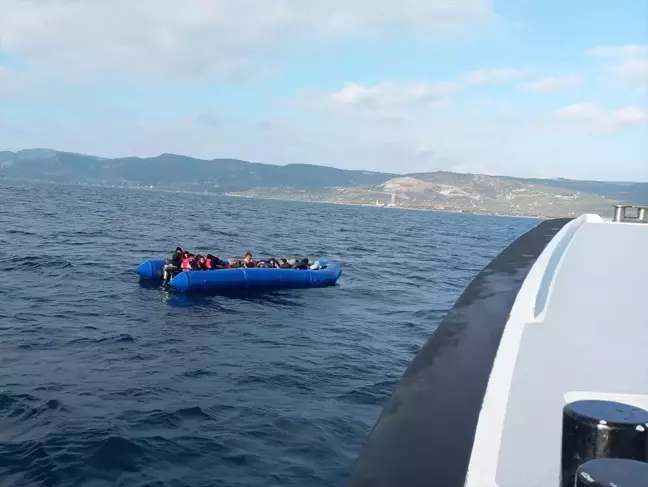 Çanakkale'de Sahil Güvenlik ekipleri 70 düzensiz göçmen yakaladı