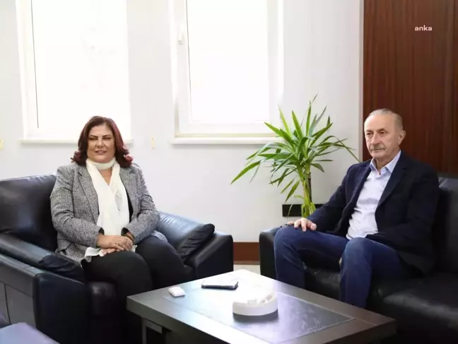Aydın Büyükşehir Belediye Başkanı Özlem Çerçioğlu, Didim Belediye Başkanı A. Deniz Atabay'ı ziyaret etti