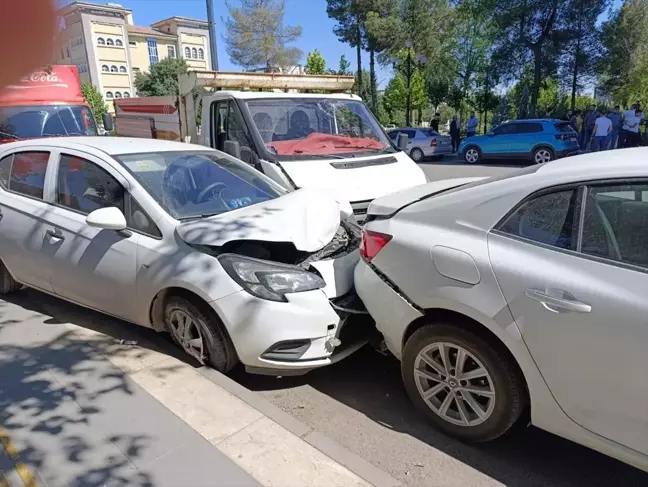 Bismil'de zincirleme trafik kazası: 1 kişi yaralandı