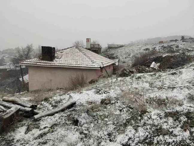 Bilecik'in Yüksek Kesimlerine Kar Yağdı