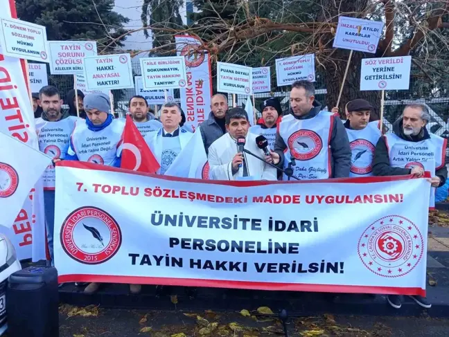 ÜNİPERSEN'den Tayin Sorunu İçin Eylem