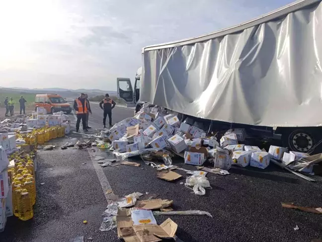 Kırıkkale'de Freni Boşalan Tır Kazaya Neden Oldu