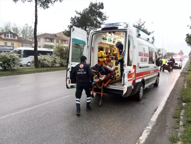 Samsun'da Motosiklet Kazası: Sürücü Yaralandı