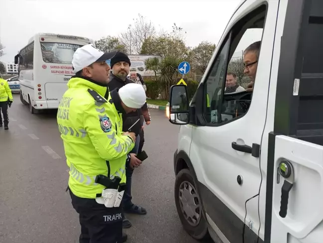 Çarşamba'da Kış Lastiği Denetimi Yapıldı